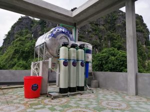 Hệ thống lọc tổng kết nối trực tiếp với nguồn nước chính của gia đình