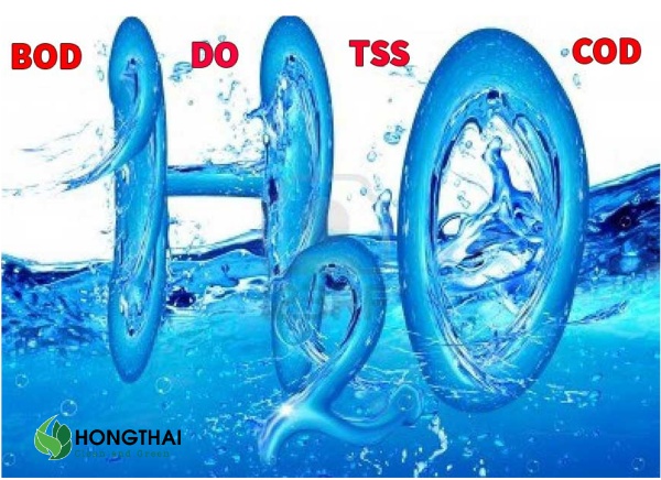 Các thông số như BOD, DO, TSS, COD trong phân tích nước thải
