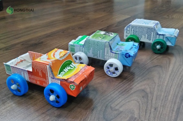 Ý tưởng tái sử dụng chai nhựa lốp xe carton sáng tạo