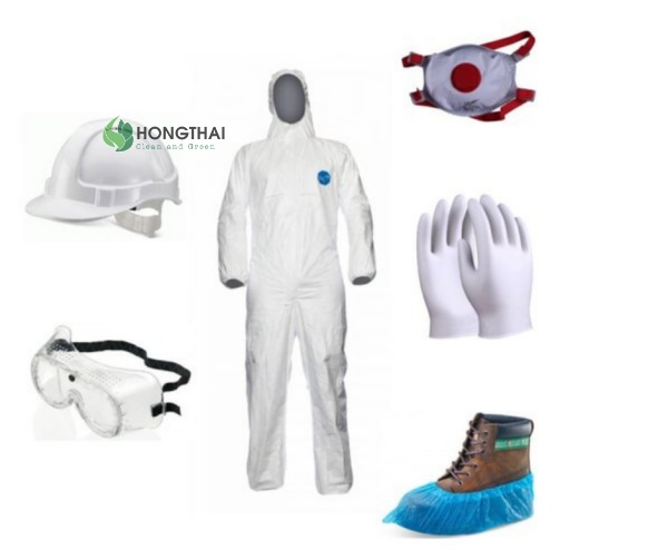 Trang bị bảo hộ khi làm việc với dung môi hữu cơ để hạn chế tiếp xúc